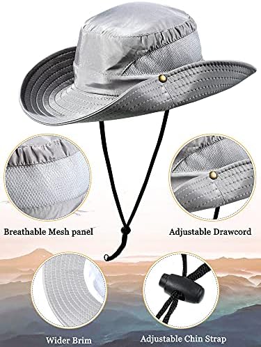 3 парчиња дишејќи буни капа риболов капа сафари капа камо корпа капи со заштита од сонце, отворено решетки за мрежни капачиња за патни риболов