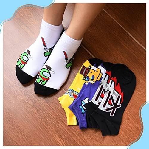 Моризо за игри Чорапи со памук со цртани филмови симпатична забавна мека удобна стока подароци за тинејџери