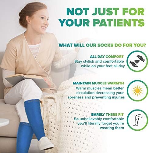 Стартувајте засекогаш спортски чорапи за компресија за жени и мажи | 20-30 mmhg колено со високи чорапи за компресија на медицински одделение