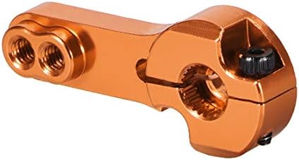 Uxcell Aluminum Servo Horn 25t M3 Thread Orange, за Futaba Savox Xcore HL HSP HD Power Go Tech, 2 парчиња