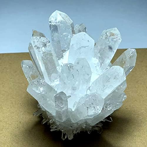 MTD скапоцен камен 0,7lb Природна сурова кварц кристална кластер за лекување камења кристална точка примерок дома декорација