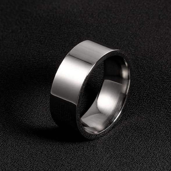 Колезо 316L 4мм ringsвони мал бенд прстен за мажи и жена модна сребрена опашка прстен-80215