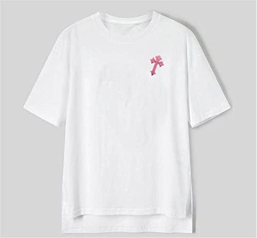 10 парчиња розови бели крстови за вез за вез, железо на цртани филмови шарени закрпи за облека за шиење на облека Декоративни значки Апликација