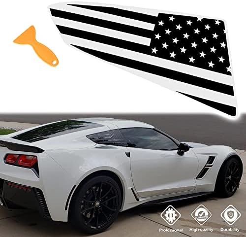 усвехј Двете Страни Американски Знаме Прозорец Налепници одговара За C7 Corvette 2014-2019