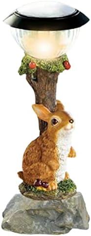Кукуфа смола зајаци статуи соларни светла соларна градина украс светлина за внатрешен двор од тревници двор од езерцето градинарски