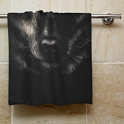 Црн волк за лице крпи Премиум крпи за миење садови за хотелска бања и бања