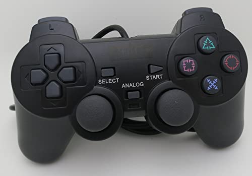 Контролер на Nexilux PS2 за Sony PlayStation 2 & PS1 / PSONE, црно