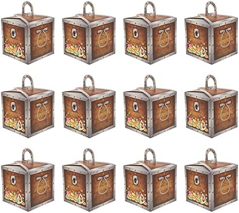 Абаодам 12 Парчиња Пиратска Кутија За Богатство Кутии За Бонбони Кутии За Колачиња Кутии За Десерти Кутии За Складирање