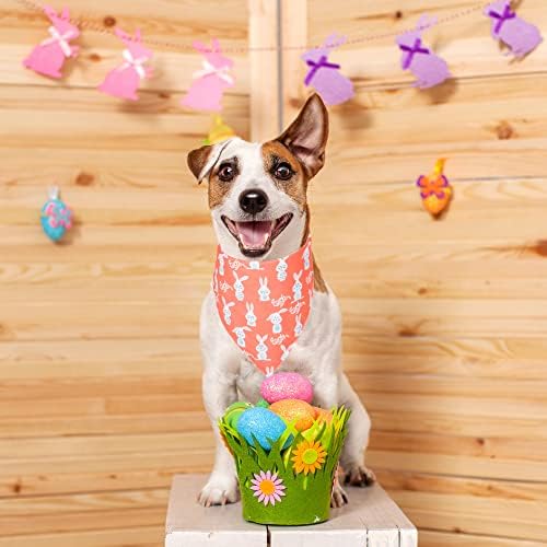 Адогиго Велигденско куче бандана, понудени повеќе димензии, реверзибилен фестивал Пет бандана триаголник шамија за кучиња за средни големи