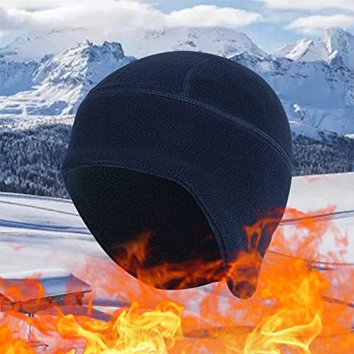 Зимска гравче капа за мажи, жени шлем со ушна обвивка за искачување на велосипедизам скијање трчање череп капа за термички кацига