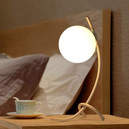 Zhyh геометриска крива месинг стаклена топка табела за ламба дома деко студија спална соба ноќна светла светилки деца спиење