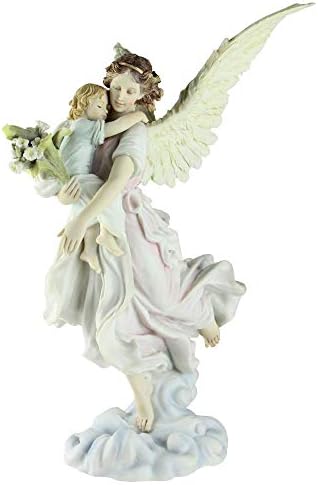 Римски 11,25 Галерија Дивина религиозен ангел со фигура на дете и цвеќиња