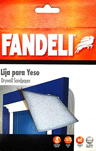 Фандели гипс пескарење - 4 листови 115 x 140 mm одделение 80