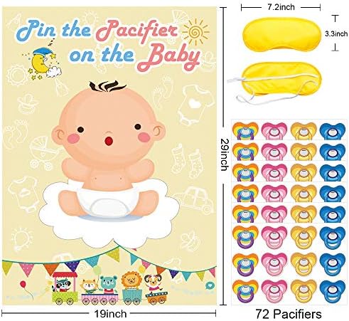 Закачете Ја Цуцлата На Играта За Бебиња Големи Игри Со Постери За Бебиња За Забава За Туширање За Бебиња Материјали За Роденденска