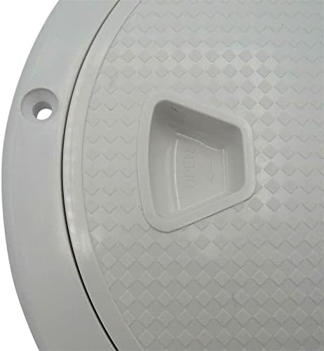 Homesogood 75mm/3 Обвилување на отворот за воздух, бело кружен дел на копчето за вентилатор за автомобил RV кујна спална соба бања