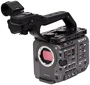 Врвна плоча од дрвена камера за Sony FX6, горната сирење со низа од 1/4-20 и 3/8-16 навојни дупки и монтирање на додатоци на ARRI