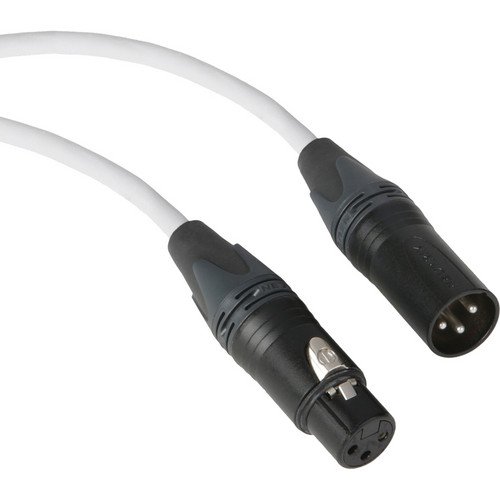 Копул Премиум перформанси 3000 серија XLR M до XLR F микрофон кабел - 100 ', бело