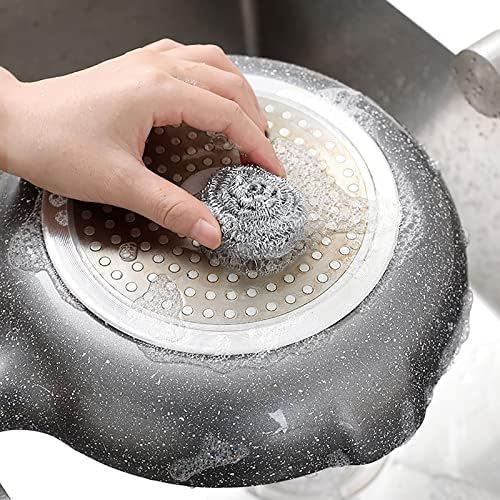 Не'рѓосувачки челик волна чистач сунѓер за отстранување на цврсто маснотии за маснотии или дамки од садови за садови за садови за капки за