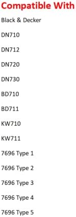Планерски погон на ременот компатибилен со Black & Decker DN710 DN712 DN720 DN730 BD710 BD711 KW710 KW711 7696 Тип 5,4,3,2,1,