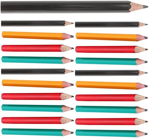 Toyvian 60 парчиња деца кои пишуваат моливи мали кратки моливи пластични моливи обоени моливи за сликање за деца училишни деца