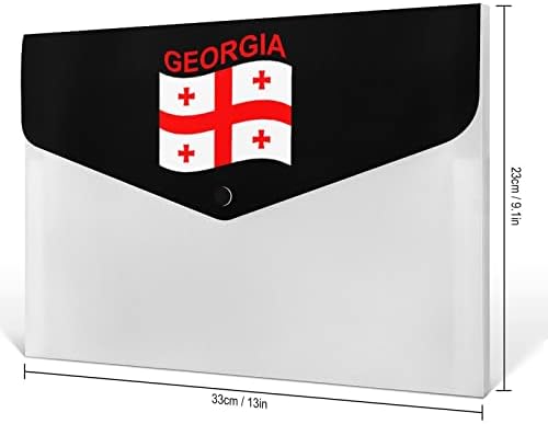 Знаме На Грузија Проширување На Папката Со Датотеки 6 Џебови Организатор На Датотеки Со Хармоника Слатки Папки За Документи