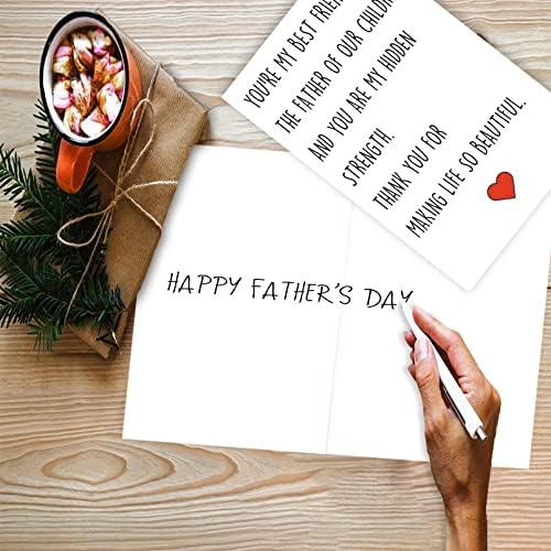 Ојсенсаи Прекрасна Картичка За Денот На Таткото За Сопруг, Прекрасен Подарок За Денот На Татковците Од Сопруга, Романтична Картичка