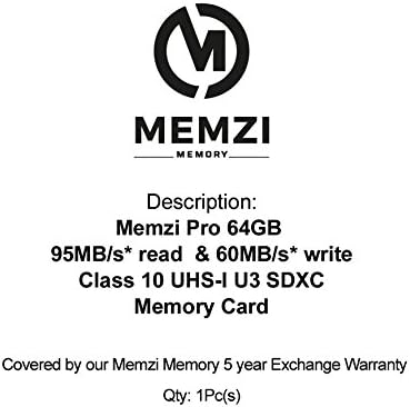 MEMZI PRO 64gb SDXC Мемориска Картичка За Рико Пентакс К-70, КП, К-1 Марк II, К-1, Q-S1, 645-Z Дигитални Камери - Класа Со Голема