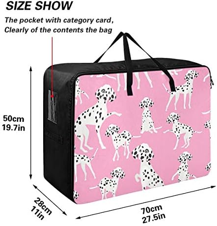 Н / А Торба За Складирање Облека Под Креветот За Ватенка-Торба За Организатори На Далматински Кучиња Со Голем Капацитет Со Патенти