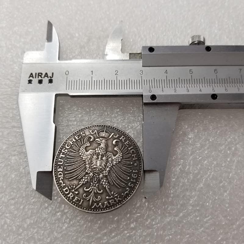АВЦИТИ Антички Занает 1915 германски 3 Марк - Вилхелм Ернст Реплика монета 624