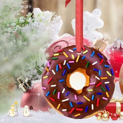 божиќни украси за чоколади со чоколади слатки за дрвја Божиќни дрвја керамички тркалезни украси празници за домашни декорити смешни подароци, стил, 3 инчи