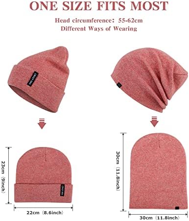 Луда ера 3 пакуваат унисекс бени -капа зимска мека череп капа плетена топла ски -капа за мажи жени