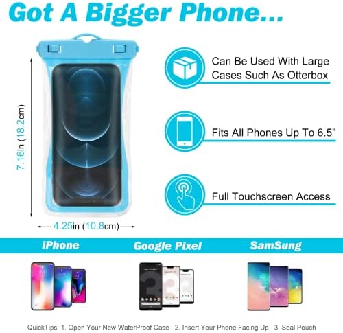 Урбанкс Универзална Водоотпорна Телефонска Торбичка Кутија За Сува Торба За Мобилни Телефони Дизајнирана За Infinix Hot 11 Играјте За