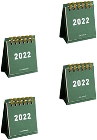 НУОБЕСТИ 4 парчиња Мини Биро Календари 2022 Џебни Календари 2022 Мали Десктоп Календари За Дневен Распоред Планирање Организирање
