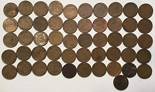 1958 Г Линколн Пченица Цент Пени Ролна 50 Монети Денар Продавачот Исклучително Парична Казна
