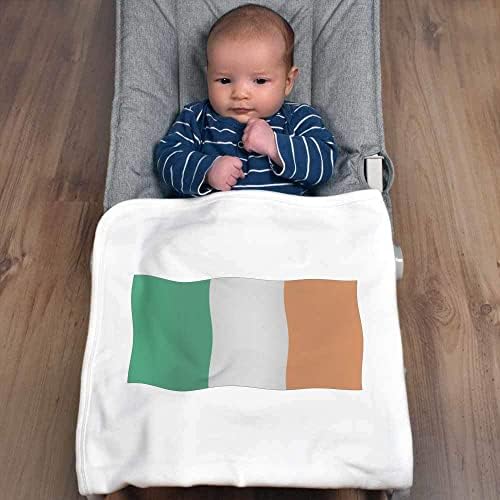 Азиеда „мавтајќи со ирското знаме“ памучно бебе ќебе / шал