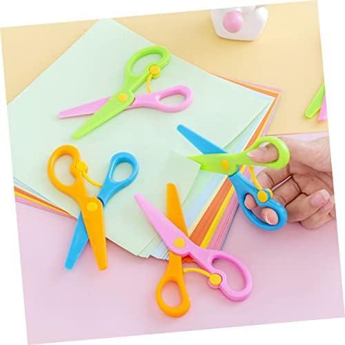 ToyVian 12 парчиња Еластични безбедносни ножици за бебиња за бебиња за украси за украси за рака Декорирање Декории за деца Безбедносни