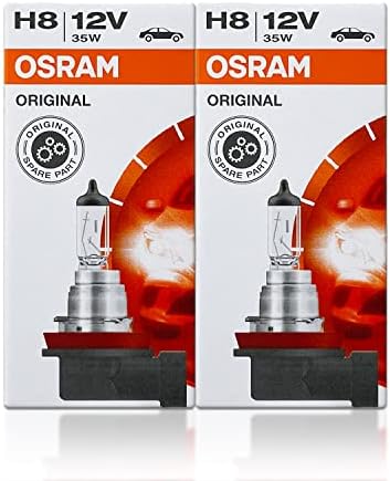 2X OSRAM OEM Bulbs - H8 Halogen 12V/35W Fog Light Headlight for BMW 525i 530i 540i 540iP M5 528i 528xi 535i 535xi 550i 535xi 645Ci