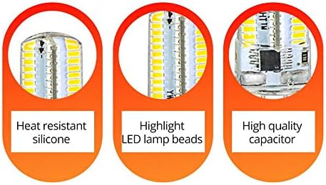 JKLcom E11 LED Светилки E11 LED Сијалица Затемнета 6WWarm Бела 3000K LED Пченка Светилки За Лустери Ѕид Sconce, JD T4 e11 Мини Канделабра База,152smd3014,