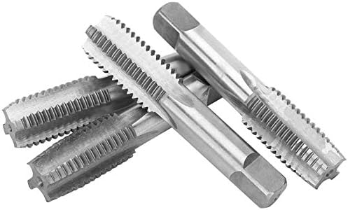 Fafeicy 4PCS M18 METRIC HAND TAP, Straight Groove, легура алатка за челик, за дупчење дупки во железо, челик, бакар, чешма