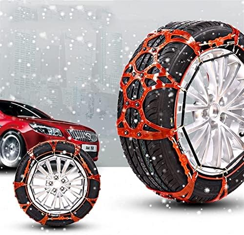 Снежни ланци на банда за автомобили/SUV/LT камион/пикап прилагодливи ланци на влечење гуми лесни за монтирање на синџири за итни случаи