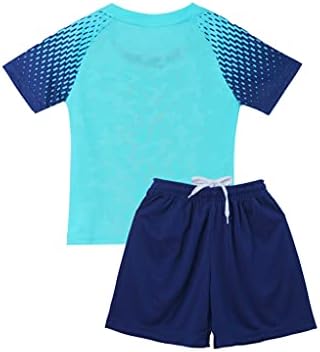 Mufeng Kids Boys Girl Dirl Basketball Jerseys Tracksuit Памук маица со шорцеви Поставете училишна екипа на екипа на АП Активна облека