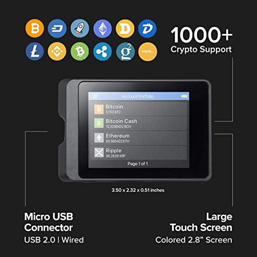 SecuX Crypto Паричник Пакет-W20 + W10 Хардвер Паричник-w/Екран На Допир, USB - Целосно Поддршка БТК, ЕТХ, Бран, Litecoin, Bitcoin