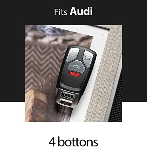 Smyfob Audi Key Fob Cover Leather Keychain држач за клучеви за заштита на автомобили додатоци за заштитник A4 A5 Q5 S4 S5 S5 SQ5 TT