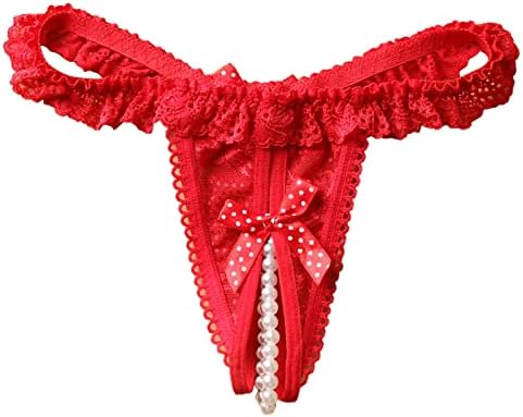Секси ден на вinesубените г-жици на жените женски непослушен секс со низок половината чипка t-back долна облека удобна танга брифинзи бикини