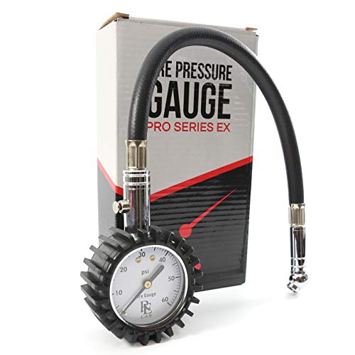 Мерач на притисок на воздухот во гумите - 60 psi опсег со 1 стапало црево од Re Lab Inc.