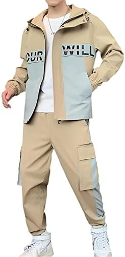 Мажите со тренерки 2 компјутери поставуваат јакни и панталони поставени човек хип хоп улична облека џогирање костум мажи со потење