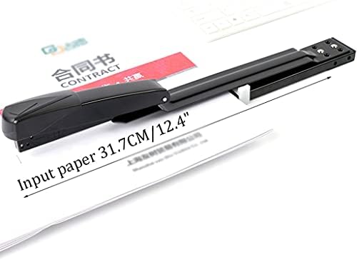 Ggho Portable Stapler Long Reach Stapler Office Staplers Desktop Stapler, 20 листови со капацитет долги рачки на рака со 5000