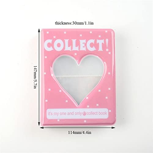 XXXDXDP Фото албум држач за држач за картички за прием за складирање шупливо Loveубов Heart Heart Holder Photoder Визит -картичка торба