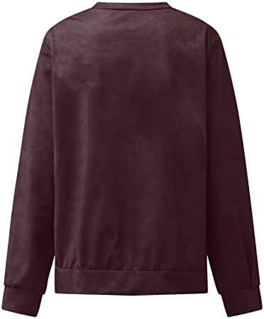 Дулкови за жени поштедуваат на врвовите на Хенли за носење со хеланки маица дише дишени кошули врвови стилски џемпер