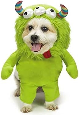 MPP Green Green There Eyed Monster Dog Coxume Супер мек квалитет ткаенина смешна симпатична